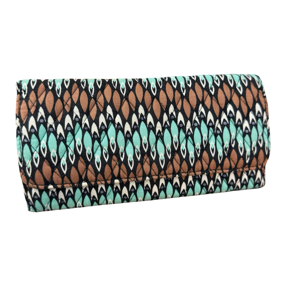 Vera Bradley Sierra Stream Quilted Wallet Credit Card Holder ID Coin Purse Bag